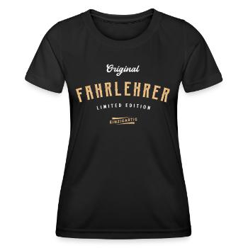 Fahrlehrer Limited Edition Lustiges Fahrschule - Frauen Funktions-T-Shirt - Schwarz - Vorne - AI Model Female 172 light (172cm)