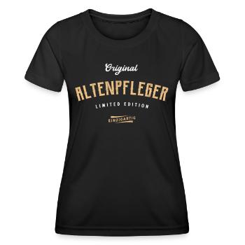 Altenpfleger Limited Edition Altenpflegerin - Frauen Funktions-T-Shirt - Schwarz - Vorne - AI Model Female 172 light (172cm)