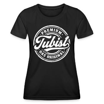 Tubist Original Tuba Tubaspieler - Frauen Funktions-T-Shirt - Schwarz - Vorne - AI Model Female 172 light (172cm)