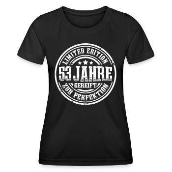 53. Geburtstag Limited Edition Lustig 53 Jahre - Frauen Funktions-T-Shirt - Schwarz - Vorne - AI Model Female 172 light (172cm)