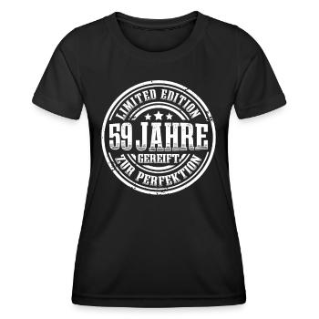 59. Geburtstag Limited Edition Lustig 59 Jahre - Frauen Funktions-T-Shirt - Schwarz - Vorne - AI Model Female 172 light (172cm)