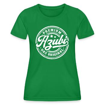 Azubi Ausbildung Abschluss Vintage Auszubildender - Frauen Funktions-T-Shirt - Kelly Green - Vorne - AI Model Female 172 dark (172cm)