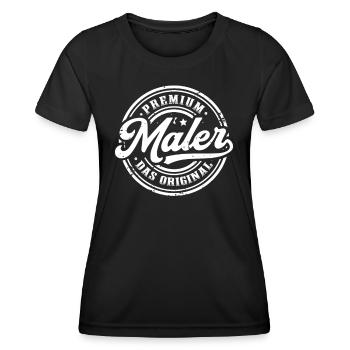 Maler Original Lackierer Vintage - Frauen Funktions-T-Shirt - Schwarz - Vorne - AI Model Female 172 light (172cm)