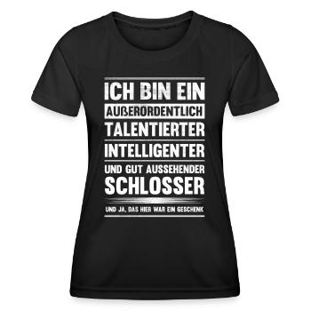 Schlosser Schlossermeister Lustiges Schlosserei - Frauen Funktions-T-Shirt - Schwarz - Vorne - AI Model Female 172 light (172cm)