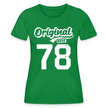 44. Geburtstag Original seit 1978 44 Jahre - Frauen Funktions-T-Shirt - Kelly Green - Vorne - AI Model Female 172 dark (172cm)