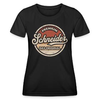 Schneider Original Schneiderin Nähen Schneider - Frauen Funktions-T-Shirt - Schwarz - Vorne - AI Model Female 172 light (172cm)