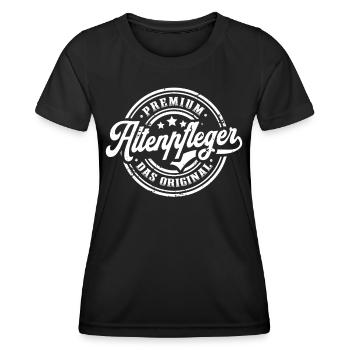 Altenpfleger Original Altenpflegerin Altenpflege - Frauen Funktions-T-Shirt - Schwarz - Vorne - AI Model Female 172 light (172cm)