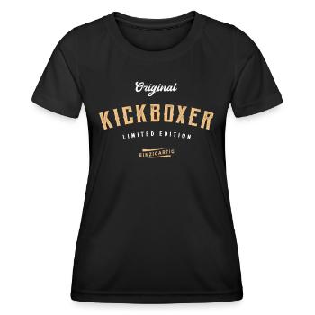 Kickboxer Limited Edition Kickboxen - Frauen Funktions-T-Shirt - Schwarz - Vorne - AI Model Female 172 light (172cm)