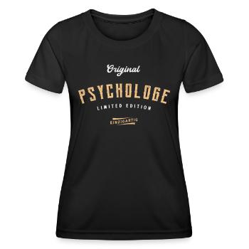 Psychologe Limited Edition Psychologie Psychologen - Frauen Funktions-T-Shirt - Schwarz - Vorne - AI Model Female 172 light (172cm)
