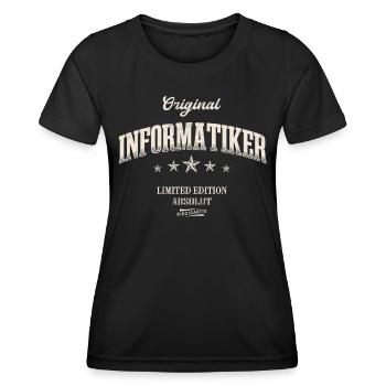 Informatiker Limited Edition IT Lustiges - Frauen Funktions-T-Shirt - Schwarz - Vorne - AI Model Female 172 light (172cm)