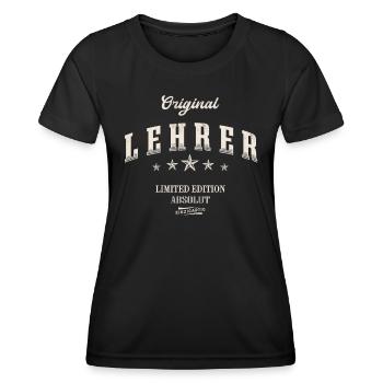Lehrer Limited Edition Lustiges Klassenlehrer - Frauen Funktions-T-Shirt - Schwarz - Vorne - AI Model Female 172 light (172cm)