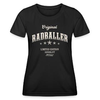 Radball Limited Edition Radballer - Frauen Funktions-T-Shirt - Schwarz - Vorne - AI Model Female 172 light (172cm)