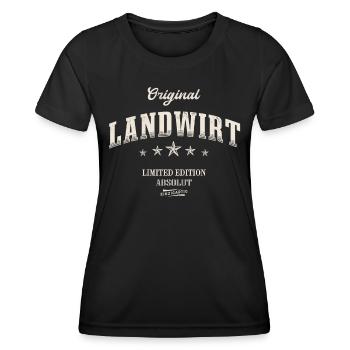Landwirt Limited Edition - Frauen Funktions-T-Shirt - Schwarz - Vorne - AI Model Female 172 light (172cm)