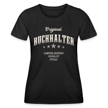 Buchhalter Limited Edition Buchhaltung - Frauen Funktions-T-Shirt - Schwarz - Vorne - AI Model Female 172 light (172cm)