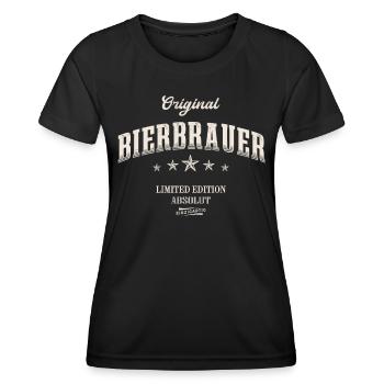 Bierbrauer Limited Edition - Frauen Funktions-T-Shirt - Schwarz - Vorne - AI Model Female 172 light (172cm)