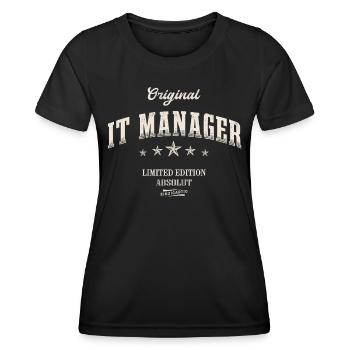 IT Manager Limited Edition - Frauen Funktions-T-Shirt - Schwarz - Vorne - AI Model Female 172 light (172cm)