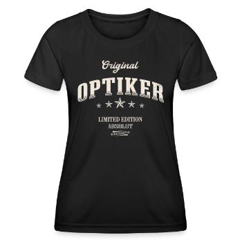 Optiker Limited Edition - Frauen Funktions-T-Shirt - Schwarz - Vorne - AI Model Female 172 light (172cm)