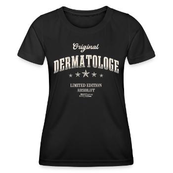 Dermatologe Limited Edition - Frauen Funktions-T-Shirt - Schwarz - Vorne - AI Model Female 172 light (172cm)