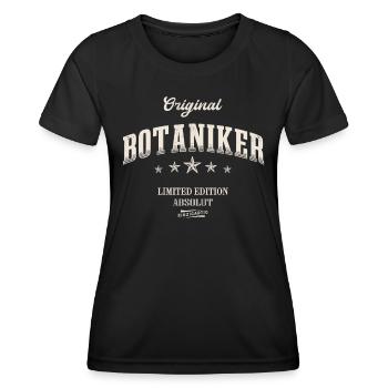 Botaniker Limited Edition Lustiges Botanik - Frauen Funktions-T-Shirt - Schwarz - Vorne - AI Model Female 172 light (172cm)