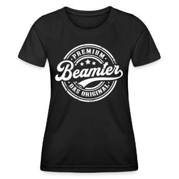 Beamter Original Beamtin Stadtverwaltung - Frauen Funktions-T-Shirt - Schwarz - Vorne - AI Model Female 172 light (172cm)
