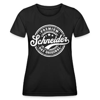 Schneider Original Schneiderin Nähen Schneider - Frauen Funktions-T-Shirt - Schwarz - Vorne - AI Model Female 172 light (172cm)