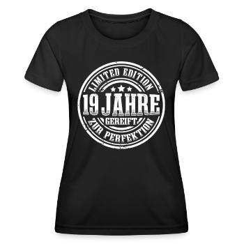 19. Geburtstag Limited Edition Lustig 19 Jahre - Frauen Funktions-T-Shirt - Schwarz - Vorne - AI Model Female 172 light (172cm)