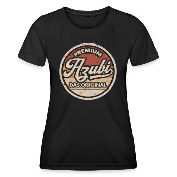 Azubi Ausbildung Abschluss Vintage Auszubildender - Frauen Funktions-T-Shirt - Schwarz - Vorne - AI Model Female 172 light (172cm)