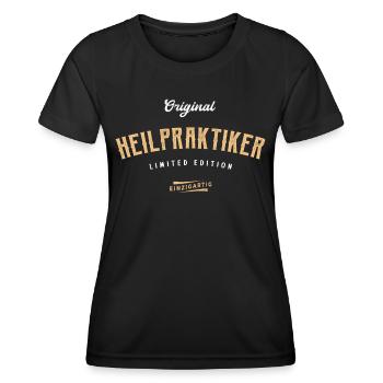 Heilpraktiker Limited Edition - Frauen Funktions-T-Shirt - Schwarz - Vorne - AI Model Female 172 light (172cm)
