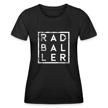 Radball Minimalismus Radballer - Frauen Funktions-T-Shirt - Schwarz - Vorne - AI Model Female 172 light (172cm)