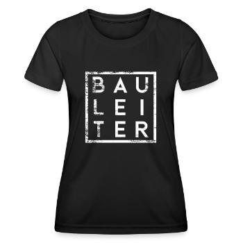 Bauleiter Minimalismus - Frauen Funktions-T-Shirt - Schwarz - Vorne - AI Model Female 172 light (172cm)
