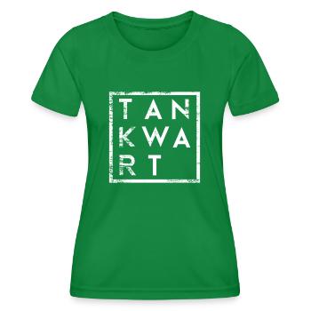 Tankwart Minimalismus - Frauen Funktions-T-Shirt - Kelly Green - Vorne - AI Model Female 172 dark (172cm)