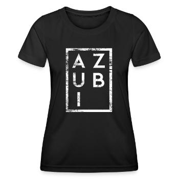Azubi Minimalismus Auszubildender - Frauen Funktions-T-Shirt - Schwarz - Vorne - AI Model Female 172 light (172cm)