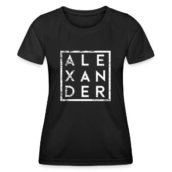 Alexander Minimalisme - T-shirt sport Femme - noir - Devant - AI Model Female 172 light (172cm)