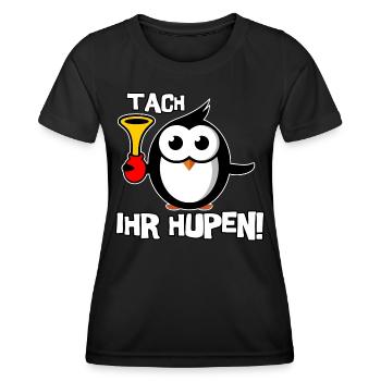 Tach ihr Hupen - Frauen Funktions-T-Shirt - Schwarz - Vorne - AI Model Female 172 light (172cm)