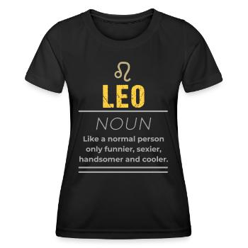 Leo Nomen - Wie ein normaler Mensch nur - Frauen Funktions-T-Shirt - Schwarz - Vorne - AI Model Female 172 light (172cm)