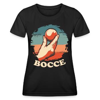 Bocce Legend Spruch Bocce Ball mit Jack Bocci - Frauen Funktions-T-Shirt - Schwarz - Vorne - AI Model Female 172 light (172cm)