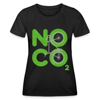 Kein CO2 - Frauen Funktions-T-Shirt - Schwarz - Vorne - AI Model Female 172 light (172cm)