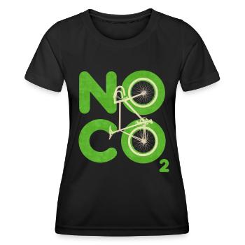 Kein CO2 - Frauen Funktions-T-Shirt - Schwarz - Vorne - AI Model Female 172 light (172cm)