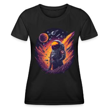 Space Fantasy - Women's Functional T-Shirt - black - Front - AI Model Female 172 light (172cm)