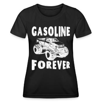 Gasoline Forever - Women's Functional T-Shirt - black - Front - AI Model Female 172 light (172cm)