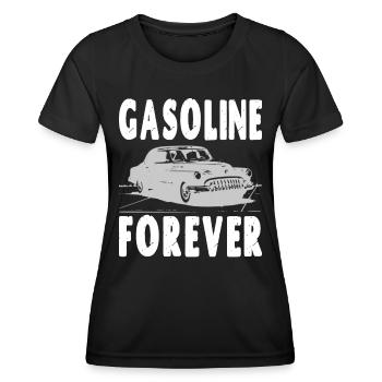 Gasoline Forever - Women's Functional T-Shirt - black - Front - AI Model Female 172 light (172cm)