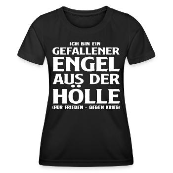 Gefallener Engel aus der Hölle - Frauen Funktions-T-Shirt - Schwarz - Vorne - AI Model Female 172 light (172cm)