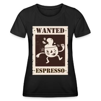 Wanted Espresso - Women's Functional T-Shirt - black - Front - AI Model Female 172 light (172cm)