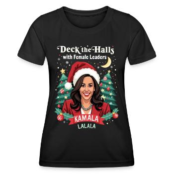 Kamala LALALA Female Leaders 2024 Elections - Women's Functional T-Shirt - black - Front - AI Model Female 172 light (172cm)