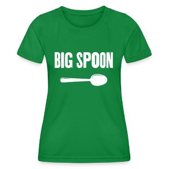 Grande cuillère - T-shirt sport Femme - vert - Devant - AI Model Female 172 dark (172cm)