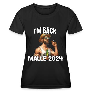 Malle 2024 Party Mallorca - Frauen Funktions-T-Shirt - Schwarz - Vorne - AI Model Female 172 light (172cm)
