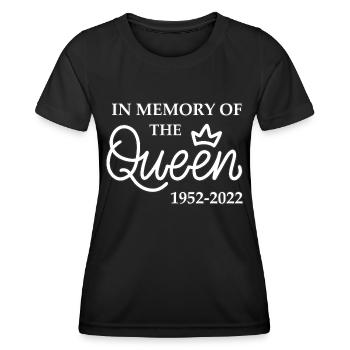 In Memory of the Queen - Frauen Funktions-T-Shirt - Schwarz - Vorne - AI Model Female 172 light (172cm)