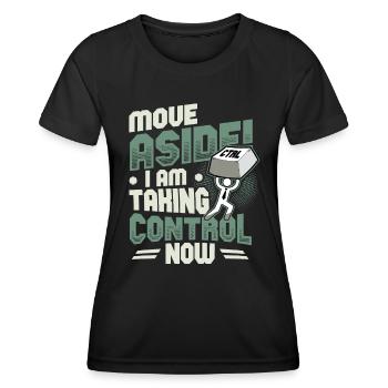 IT Support Computer Nerd Programmer Pun - Women's Functional T-Shirt - black - Front - AI Model Female 172 light (172cm)