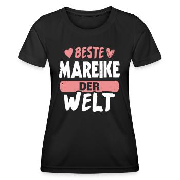 Beste Mareike der Welt - Frauen Funktions-T-Shirt - Schwarz - Vorne - AI Model Female 172 light (172cm)
