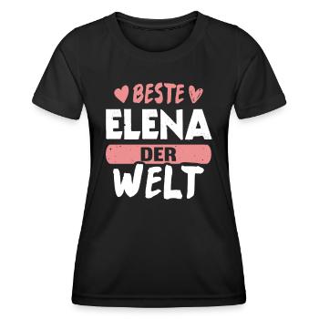 Beste Elena der Welt - Frauen Funktions-T-Shirt - Schwarz - Vorne - AI Model Female 172 light (172cm)